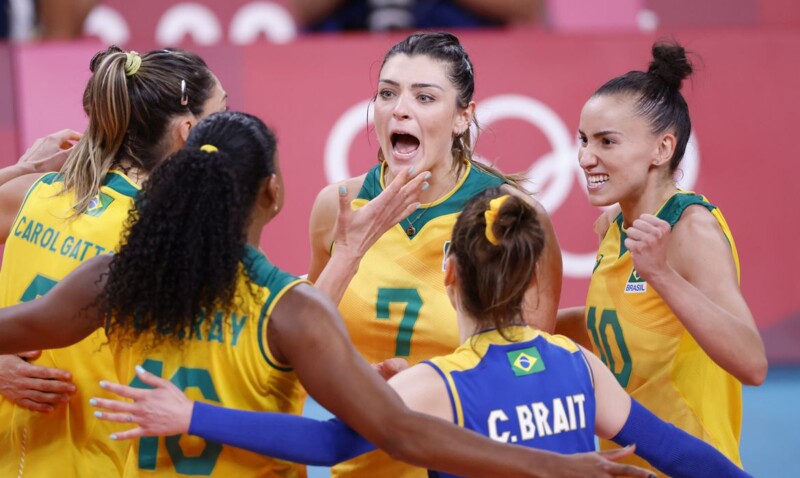 Em dia inspirado, Rosamaria e Gabi lideram vitória do Brasil sobre a Rússia