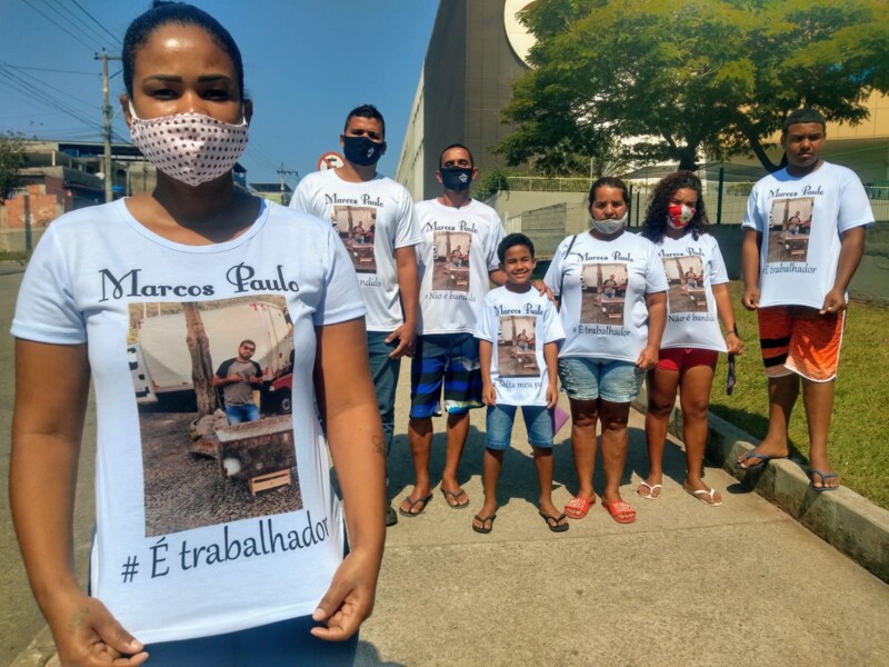 Cintia Rosa de Souza e família buscam justiça para o caso de Marcos Paulo