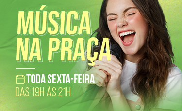 Para estrear a programação do mês, o Música na Praça vai receber, no dia 6, o cantor e baixista Tiago Barbão