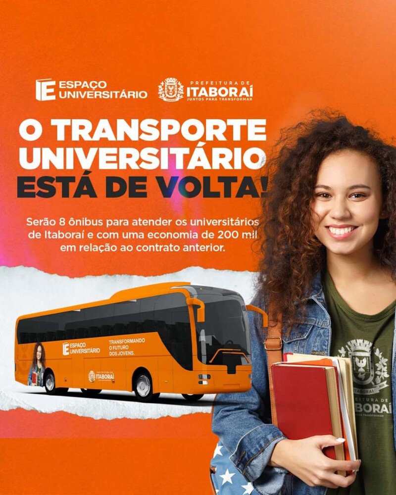 Itaboraí: transporte universitário retorna na quarta-feira (13)