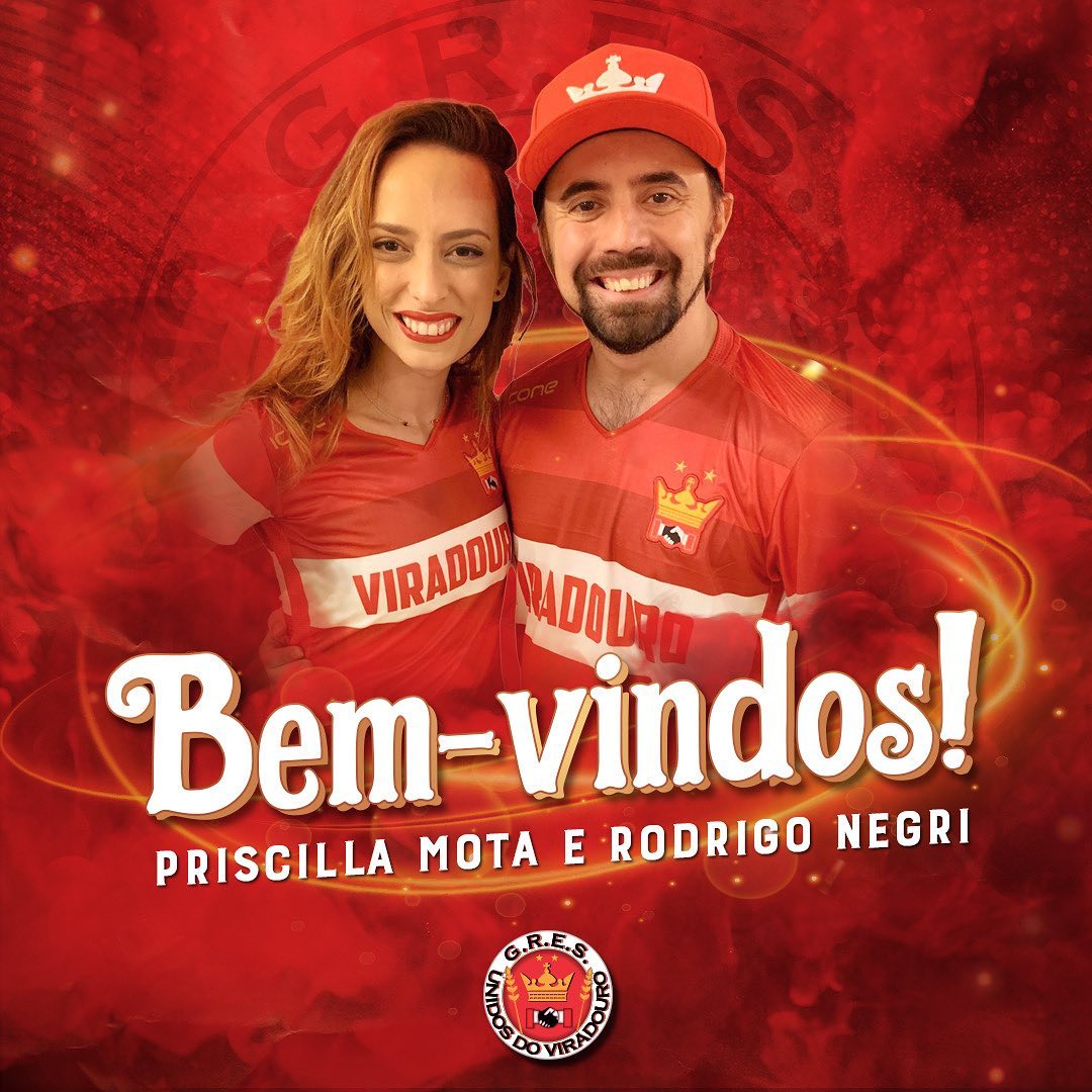 Priscilla Mota e Rodrigo Negri, novos coreógrafos da Viradouro