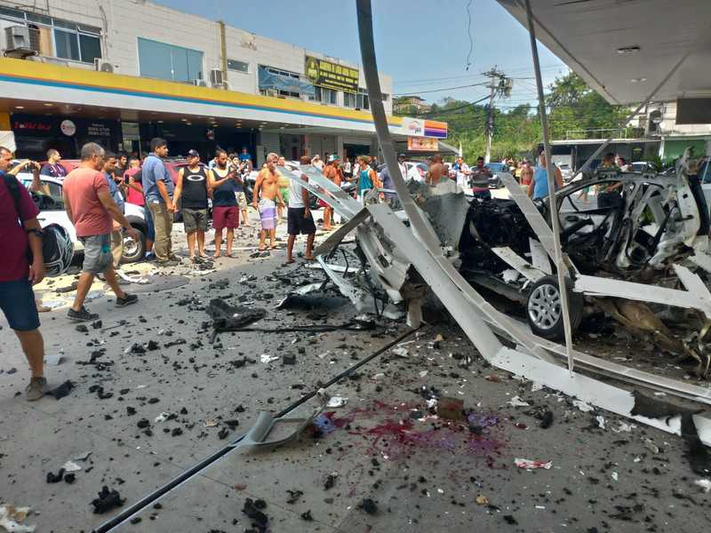 Explosão em posto no Colubânde
